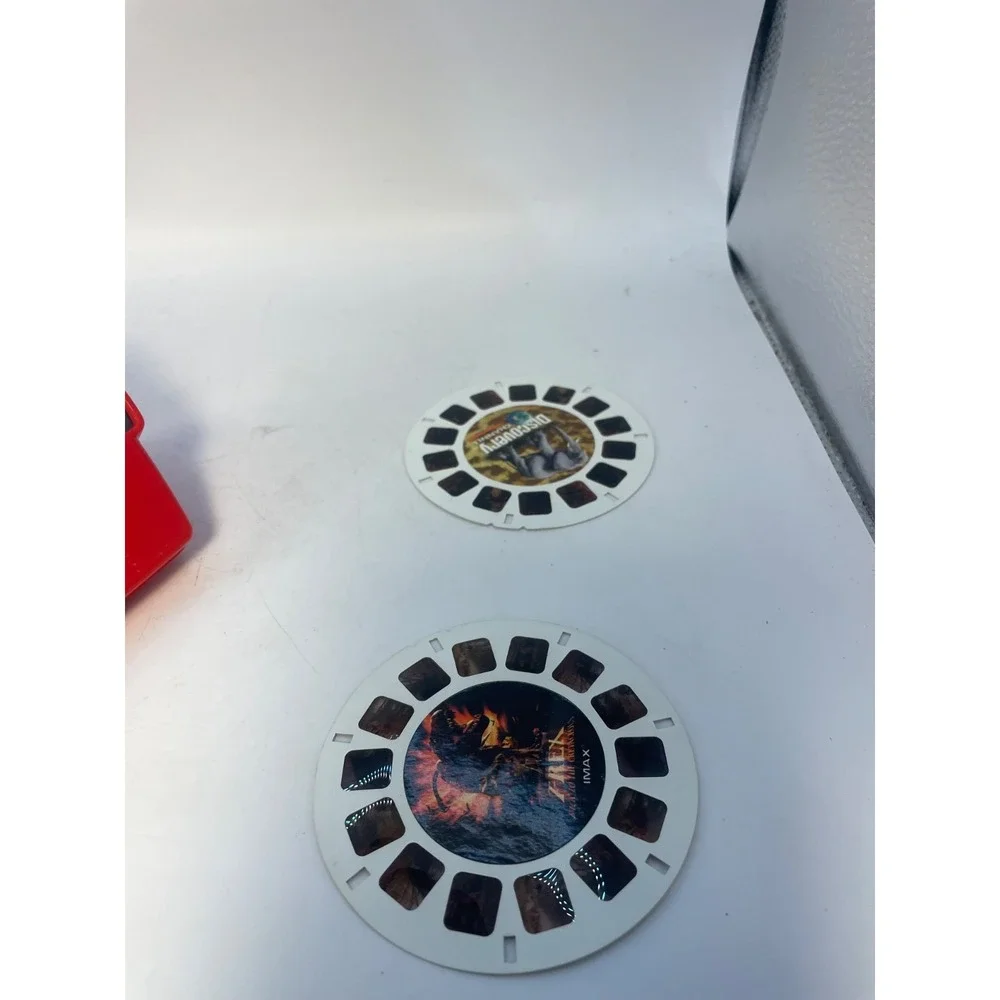 View-Master 3D Viewer Red‎ Classic Retro Toy 2020 With Trex , Discovery Slides